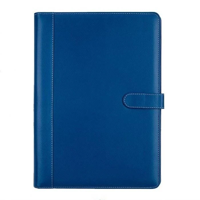 Blue A4 PU Leather Presentation Folder