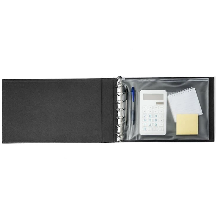 Black Leather Portfolio Binder